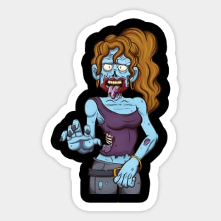 Female Zombie Sticker